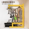 【 Factory 】 Stainless steel kitchen sink rack, draining dish rack, multi-functional storage dish rack for washing dishes Item Picture